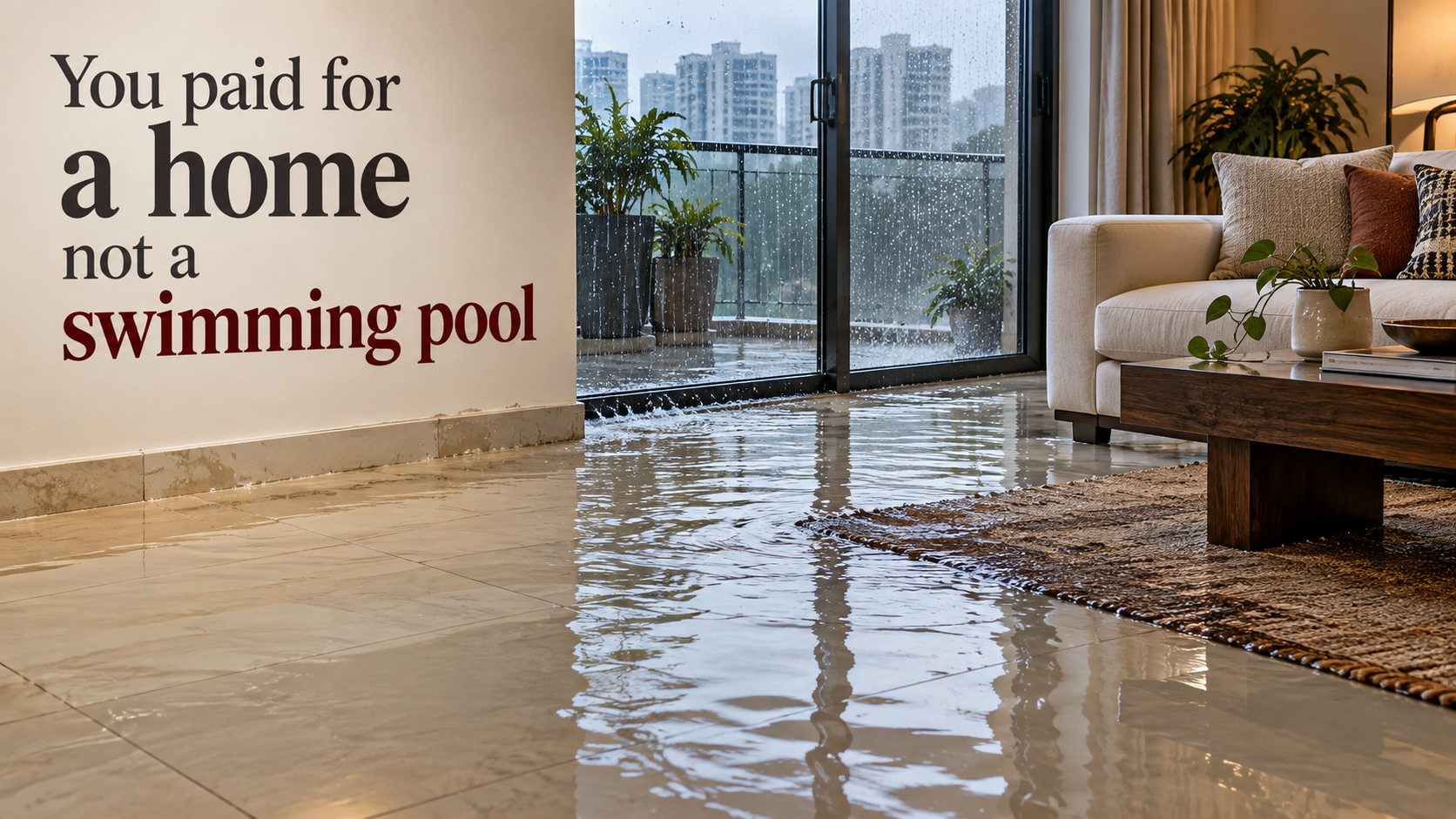You paid for a home, not a swimming pool